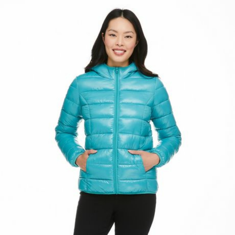 Pink Puffer Jacket, Packable Size XS - Picture 5 of 6